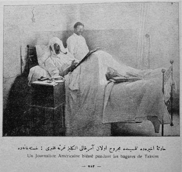 "American Journalist wounded during the Taksim fighting"