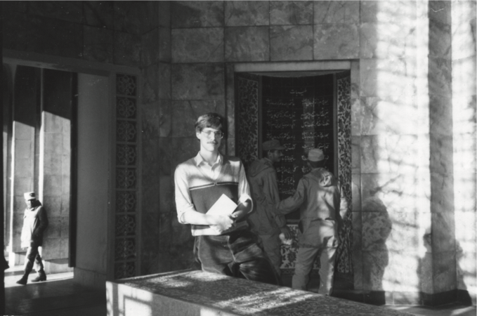 Hugh at Hafez's tomb