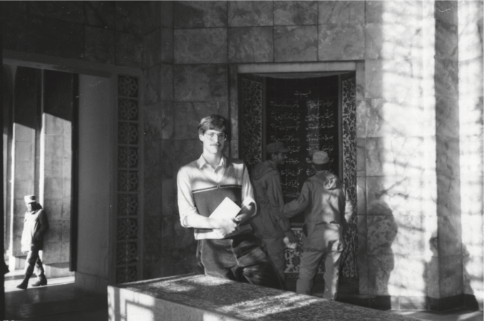 Hugh at Hafez's tomb